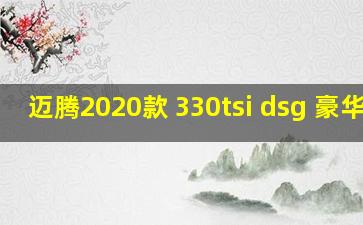 迈腾2020款 330tsi dsg 豪华型